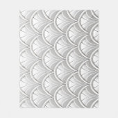 Art Deco Fan patroon Fleece Deken (Voorkant)
