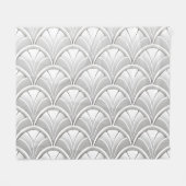 Art Deco Fan patroon Fleece Deken (Voorkant (Horizontaal))