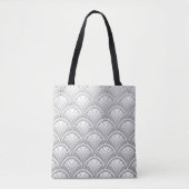 Art Deco Fan patroon Tote Bag (Voorkant)
