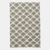 Art Deco Fan Pattern Cream Theedoek (Verticaal)