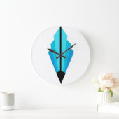 Art Deco Fan Pattern in light blus Grote Klok (Huis)