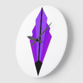 Art Deco Fan Pattern in paars Grote Klok (Hoek)