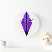 Art Deco Fan Pattern in paars Grote Klok (Huis)