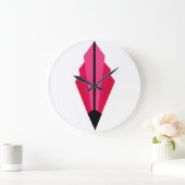 Art Deco Fan Pattern in reds Grote Klok (Huis)