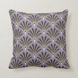 Art Deco Fan Pattern op Lavender 2 Kussen