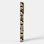 Art Deco Fan Stijl Print iPhone Case (Achterkant / Rechts)