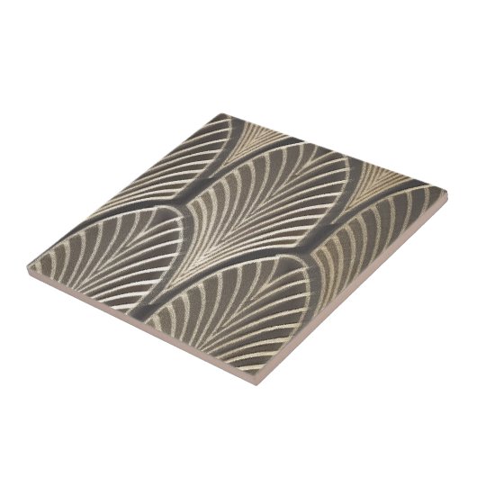 Art Deco Fan Tegeltje (Zijkant)