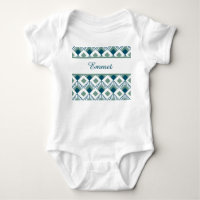 Art Deco Fans Baby Bodysuit