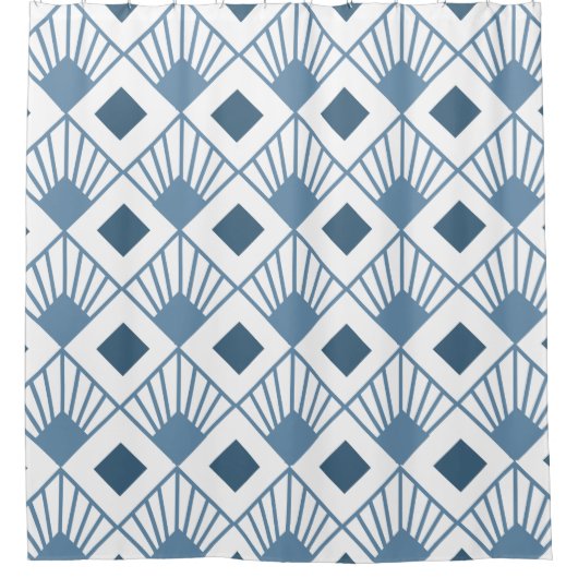 Art Deco Fans Douchegordijn (Voorkant)