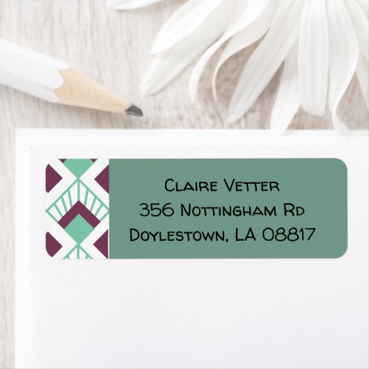 Art Deco Fans Etiket (Insitu)