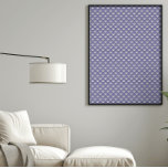 Art Deco Fans Geel Paarse Blauw Poster<br><div class="desc">Hou je van art deco geïnspireerde kunst? Dit art deco stijlpatroon bestaat uit gele waaiervormen op een paarse blauwe achtergrond.</div>
