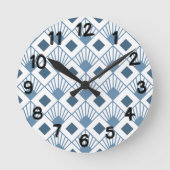 Art Deco Fans Ronde Klok (Voorkant)