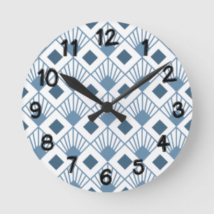 Art Deco Fans Ronde Klok