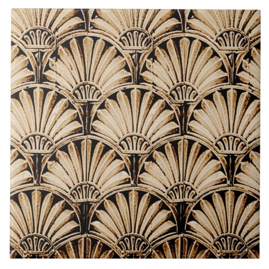ART DECO FANS TEGELTJE (Voorkant)