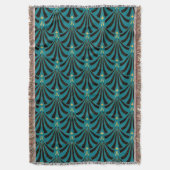  Art Deco Fans uit 1920 in Mint Julep Deken (Voorkant Verticaal)