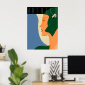 Art Deco Fashion 01 Poster (Thuiskantoor)