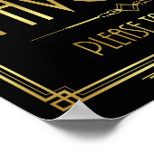 Art Deco FAVORS - GELIEVE ÉÉN Sign Print TE NEMEN (Hoek)