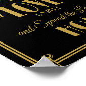 Art Deco Favors Sweet Print voor bruiloft (Hoek)