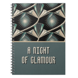 Art Deco Feest | Parel & Zonnebundel Bruiloft Notitieboek