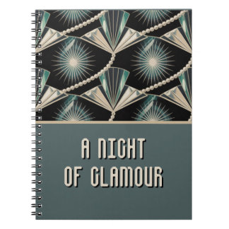 Art Deco Feest | Parel & Zonnebundel Bruiloft Notitieboek