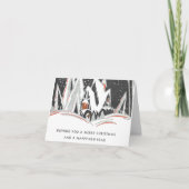 art deco feestdagen kaart (Voorkant)