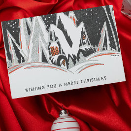  art deco feestdagen kaart