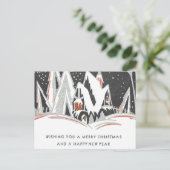 art deco feestdagenkaart (Staand voorkant)