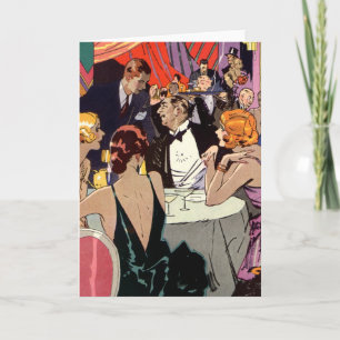 Art Deco feestje in nachtclub Kaart