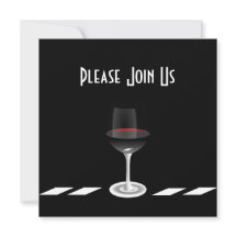 Art Deco-feestuitnodiging Gaarne uitgenodigd Wijzi