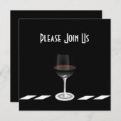 Art Deco-feestuitnodiging. Kom bij ons Art Deco s Kaart (Voorkant / Achterkant)