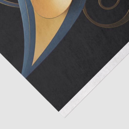 Art Deco Feline met Elegance Decoupage Tissuepapier (Detail)