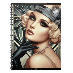 Art Deco Femme Fatale Planner Notitieboek
