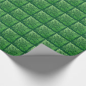 Art Deco-fern-patroon - groene tinten Cadeaupapier (Hoek)