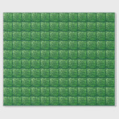Art Deco-fern-patroon - groene tinten Cadeaupapier (Vlak)