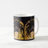 Art Deco Festive Lady Koffiemok (Voorkant rechts)