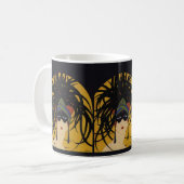 Art Deco Festive Lady Koffiemok (Voorkant links)