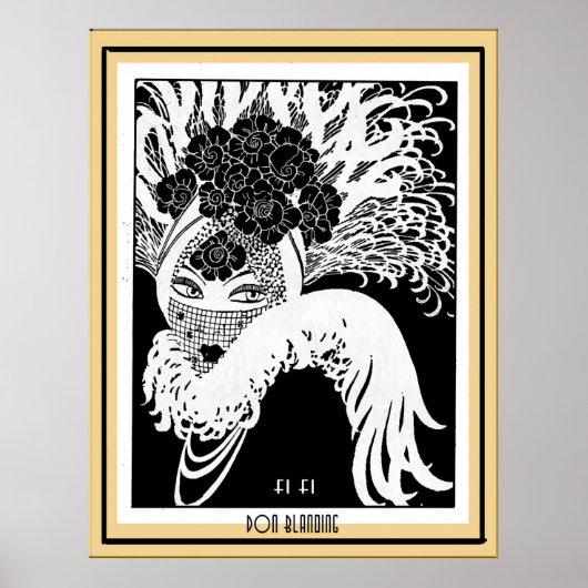 Art Deco "Fi FI" Don Blanding Art Poster (Voorkant)