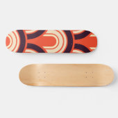 Art Deco Fifties Abstracte kunst herstellen Skateboard (Horizontaal)