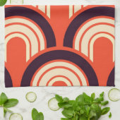 Art Deco Fifties Abstracte kunst herstellen Theedoek (Gevouwen)