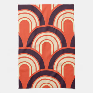Art Deco Fifties Abstracte kunst herstellen Theedoek