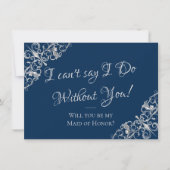 Art Deco Filigree | Kant zeggen dat ik zonder jou Kaart (Voorkant)