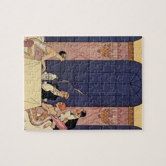 Art Deco Fine Dining Puzzle Legpuzzel (Horizontaal)
