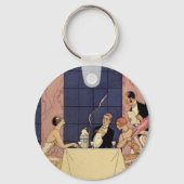 Art Deco Fine Dining Sleutelhanger (Voorkant)