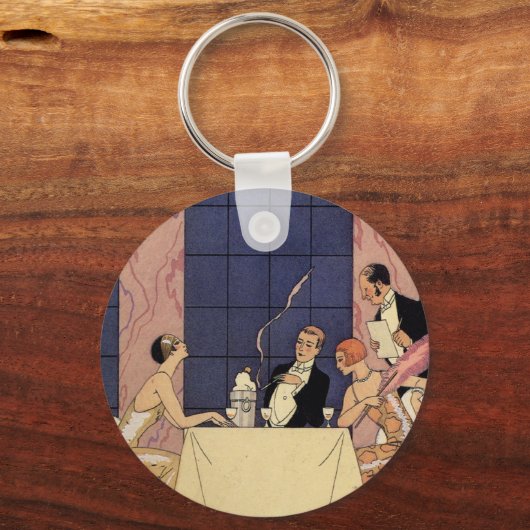Art Deco Fine Dining Sleutelhanger (Voorkant)