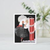  ART DECO "FIRECRACKER FIZZIES" BRIEFKAART (Staand voorkant)