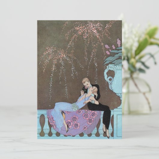  Art Deco Fireworks Le Feu, George Barbier (Staand voorkant)