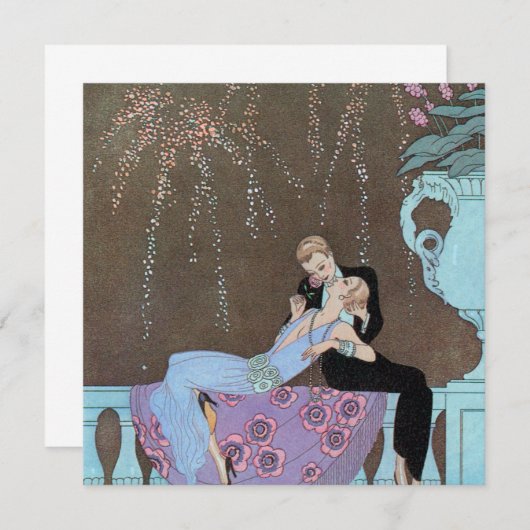  Art Deco Fireworks Le Feu, George Barbier (Voorkant / Achterkant)