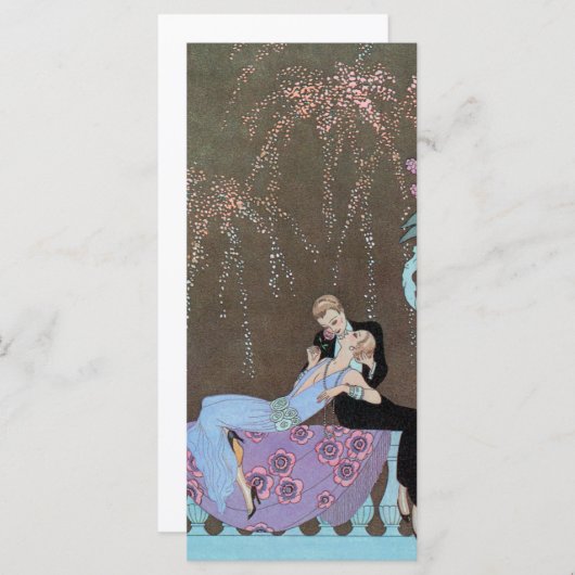 Art Deco Fireworks Le Feu, George Barbier (Voorkant / Achterkant)