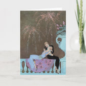  Art Deco Fireworks Le Feu, George Barbier Kaart (Voorkant)