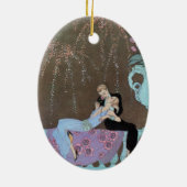  Art Deco Fireworks Le Feu, George Barbier Keramisch Ornament (Achterkant)